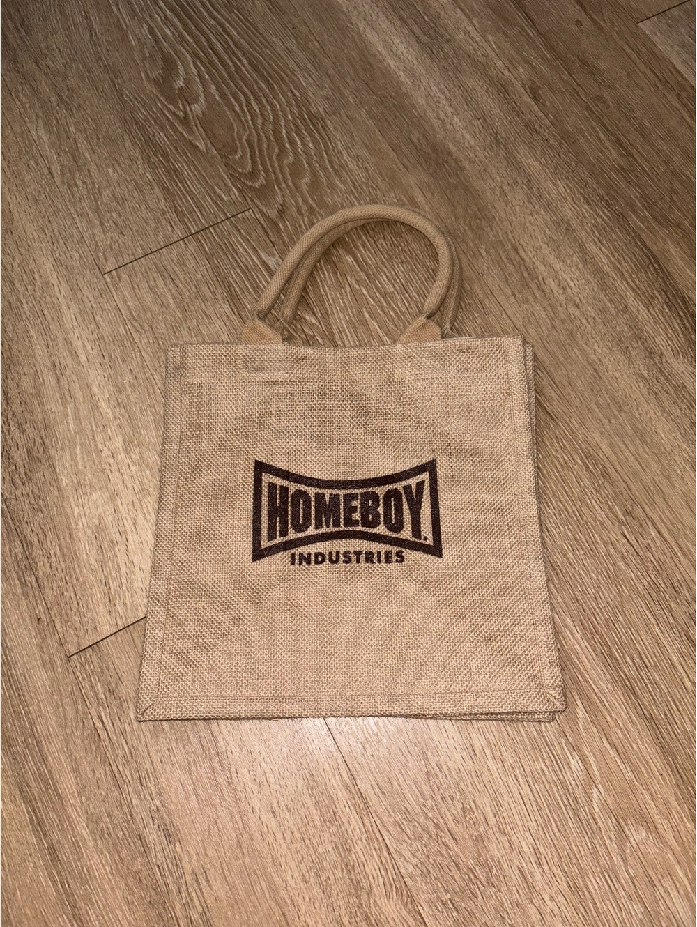 Homeboy Ind Reusable Tote Safe Seen Cherished Burlap Bag d39